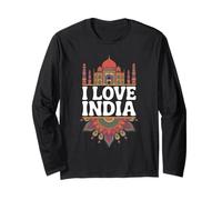 Amo l'India Taj Mahal Appassionato Maglia a Manica