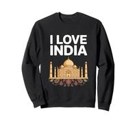Amo l'India Taj Mahal Design Felpa