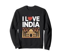 Amo l'India Taj Mahal Paisley Heritage Pride Felpa