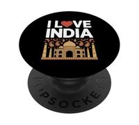 Amo l'India Taj Mahal Paisley Heritage Pride PopSockets PopGrip Adesivo
