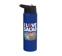 Amo l'insalata, design con verdure fresche Stainless Steel Insulated Water Bottle