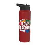 Amo l'insegnamento, educatore appassionato Stainless Steel Insulated Water Bottle