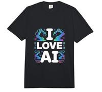 Amo l'intelligenza Artificiale, la robotica e l'apprendimento Automatico Comfort Colors Adult Heavyweight T-Shirt