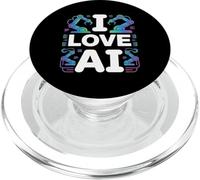 Amo l'intelligenza artificiale, la robotica e l'apprendimento automatico PopSockets PopGrip per MagSafe