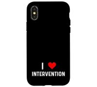 Amo l'intervento - Intervento cardiaco Assistente sociale familiare Custodia per iPhone X/XS