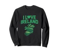 Amo l'Irlanda Shamrock Green Pride Felpa