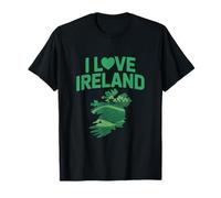Amo l'Irlanda Shamrock Green Pride Maglietta