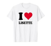 Amo Lisette Maglietta con Stampa Grafica Economica