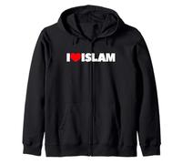 Amo l'Islam Felpa con Cappuccio