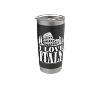 Amo l'Italia Bicchiere termico in acciaio inox doppia parete