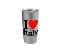 Amo l'Italia Bicchiere termico in acciaio inox doppia parete