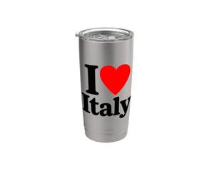 Amo l'Italia Bicchiere termico in acciaio inox doppia parete