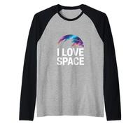 Amo Lo Spazio Celestial Dreams Cosmic Adventure Maglia con Maniche Raglan