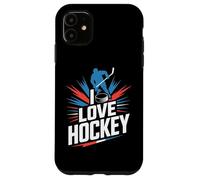 Amo lo spirito degli appassionati di hockey Custodia per iPhone 11