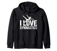 Amo Lo Spirito entusiasta della Ginnastica Felpa con Cappuccio