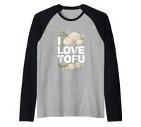 Amo Lo Stile di Vita proteico Vegano del Tofu Maglia con Maniche Raglan