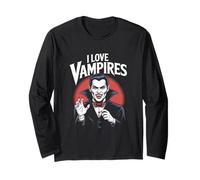 Amo lo stile horror gotico dei vampiri Maglia a Manica