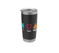 Amo lo yoga Bicchiere termico in acciaio inox doppia parete