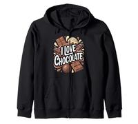 Amo l'ossessione per i Dolci al Cioccolato Felpa con Cappuccio