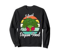 Amo Mangiare Vegano E Vegetale con Gusto Felpa