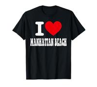 Amo Manhattan Beach California Heart Souvenir CA City Maglietta