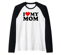 Amo mia Madre Maglia con Maniche Raglan
