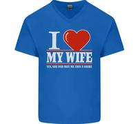 Amo Mia Moglie Ha Comprato Questo Divertente Maglietta In Cotone A V Per Uomini