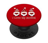 Amo mia zia con gli gnomi dell"amore PopSockets PopGrip Adesivo