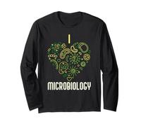 Amo Microbiologia Virologia e Biologia Scienze Laboratorio Maglia a Manica