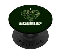 Amo Microbiologia Virologia e Biologia Scienze Laboratorio PopSockets PopGrip Adesivo