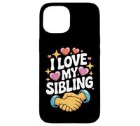 Amo mio fratello Heartfelt Bond Fun Custodia per iPhone 15