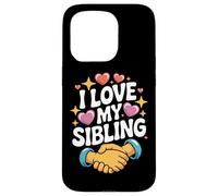 Amo mio fratello Heartfelt Bond Fun Custodia per iPhone 15 Pro