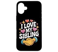 Amo mio fratello Heartfelt Bond Fun Custodia per iPhone 16 Plus