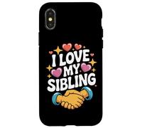 Amo mio fratello Heartfelt Bond Fun Custodia per iPhone X/XS
