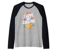 Amo mio fratello Heartfelt Bond Fun Maglia con Maniche Raglan