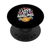 Amo mio fratello Heartfelt Bond Fun PopSockets PopGrip Adesivo