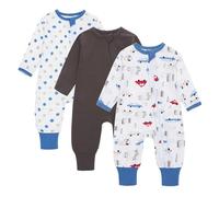 amo nenes 3-Pack Neutral Sleep And Play Sleepers per Neonati e Bambini，Set Tutine Neonato e Neonata Tutine con, in Morbido Cotone Unisex - Bimbi 0-24 Mesi