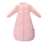 amo nenes Sacco Nanna per Bebè con Maniche Staccabili, TOG 2.5, 100% Cotone, Ideale per la Mezza Stagione e L'inverno, Lunghezza 90 cm, 6-18 Mesi (Rosa)