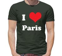 Amo Parigi - Maglietta Da Uomo - Francia Francese Città Paese Vivi 2024