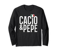 Amo Pasta Cacio e Pepe Divertente Cucina Italiana Maglia a Manica
