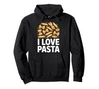 Amo Pasta Enthusiast Delight Design Felpa con Cappuccio