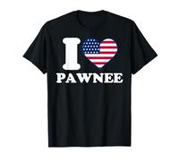 Amo Pawnee I heart Pawnee Maglietta