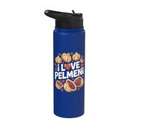 Amo Pelmeni Rumpling Lover Stainless Steel Insulated Water Bottle