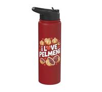 Amo Pelmeni Rumpling Lover Stainless Steel Insulated Water Bottle