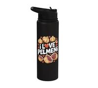 Amo Pelmeni Rumpling Lover Stainless Steel Insulated Water Bottle