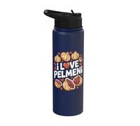 Amo Pelmeni Rumpling Lover Stainless Steel Insulated Water Bottle