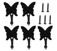 Amo per appendiabiti a forma di farfalla 5pcs Gancio pratico multifunzionale