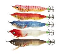 Amo per calamaro, attrezzatura al buio, 5 pezzi di ami per calamari, per esterni, acqua salata, acqua, laghi, stagni e serate, mattini e famiglia