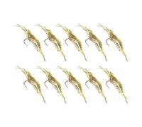 Amo per esca per gamberetti Kioriur, Esche per pesca d'acqua, 10 pezzi Esca morbida per pesca bionica, Amo per esca per gamberetti, Esche morbide senza erbacce per spigola, Pesca