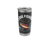 Amo pescare Catch The Big One Bicchiere termico in acciaio inox doppia parete